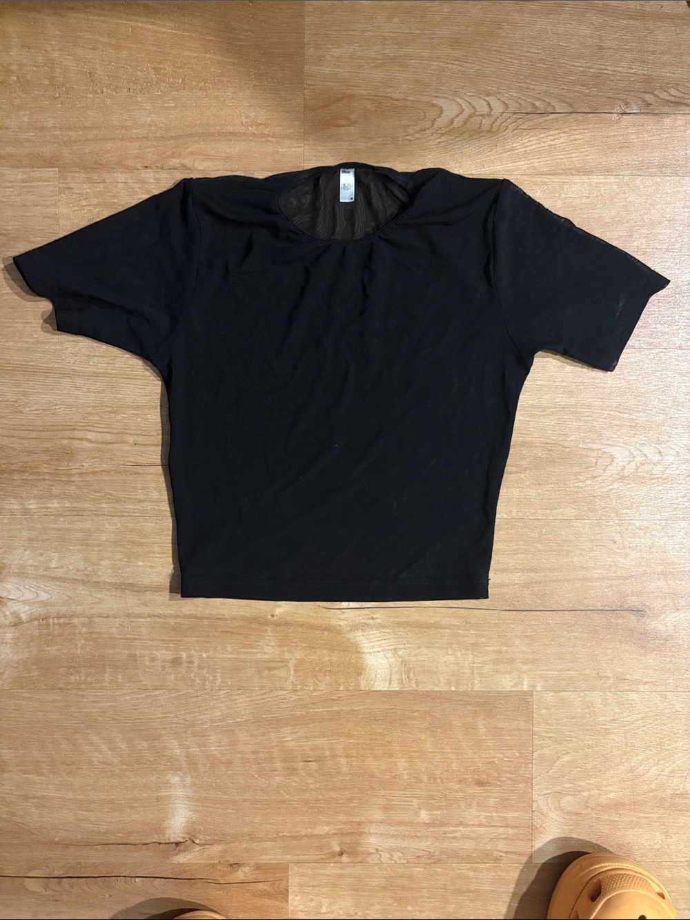 Los Angeles Micromesh Short Sleeve Crop Top NWOT